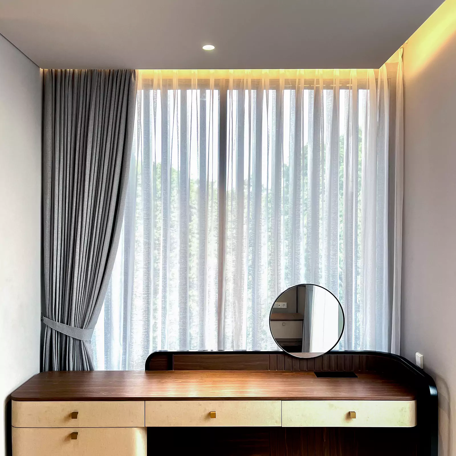 Villa Kelapa Gading - Modern Curtain and Sheer